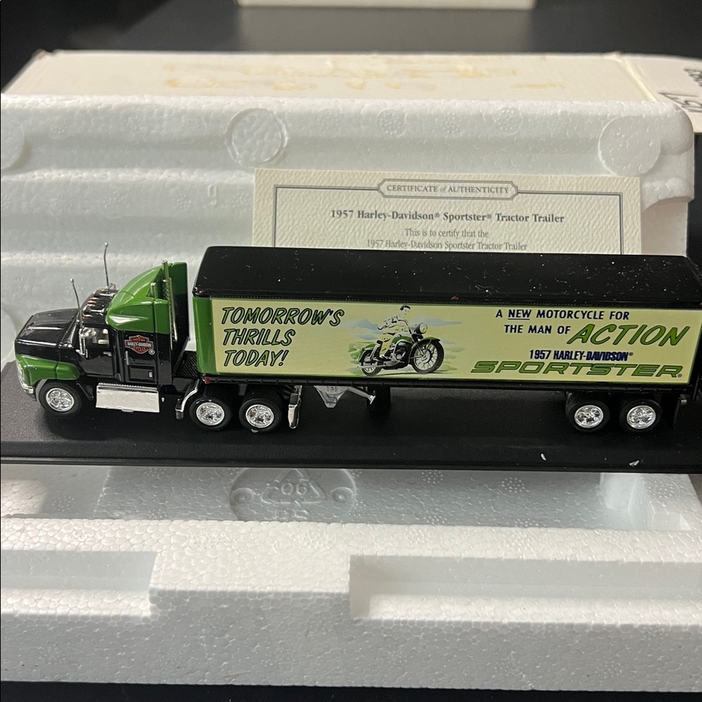 1957 Sportster Harley Davidson Tractor Trailer model